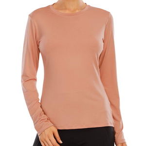 Ropa Deportiva para Exteriores, Camiseta de Protección Solar de Poliéster, Producto de Color Sólido y Transpirable para Mujer - Product Image 5