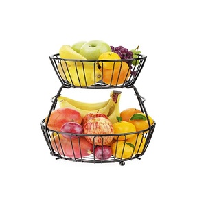 Cesta de Alambre Metálica para Decoración de Mesa de Cocina y Sala de Estar, Cesta de Almacenamiento, Tamaño y Forma Personalizables - Product Image 1