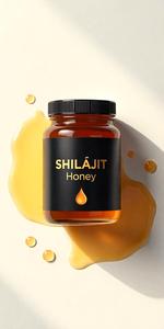 Miel Shilajit orgánica Premium recién recolectada con sabor dulce a base de hierbas de brillo dorado saludable para tiendas minoristas compradores a granel - Product Image 4