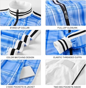 Conjunto Deportivo de 2 Piezas para Hombre, Estampado a Cuadros, Sublimado, Estilo Jogger, para Deportes y Entrenamiento - Product Image 6