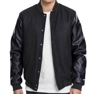 Chaqueta Varsity Informal al por Mayor de Fábrica, Ropa Deportiva para Adultos, Diseño Simple y Cómodo, Patrón Geométrico de Dibujos Animados, Invierno, Unisex - Product Image 3