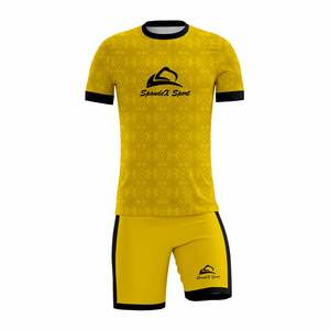 Uniformes de fútbol personalizados 100% poliéster, camisetas de manga corta, pantalones cortos de fútbol, uniformes de entrenamiento, uniformes deportivos OEM ODM - Product Image 2