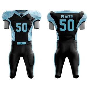 Uniformes de Fútbol Americano al por Mayor, Transpirables, de Secado Rápido, Bordados, Tallas Grandes, Mangas Cortas, Uniformes de Equipo, Precios Competitivos - Product Image 6