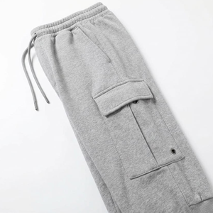 Men's Casual <b>Trouser</b> <b>Elastic</b> Waist Polyester/Cotton Customized Baggy <b>Trousers</b> Loose Fit Casual Pants - Product Image 3