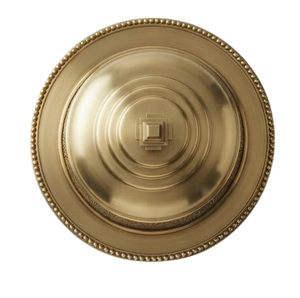Beurrier vintage en laiton avec couvercle, design gravé rond, vaisselle de cuisine en métal artisanal, conservation de la fraîcheur hermétique - Product Image 3