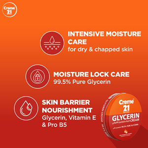 Crema Creme 21 con Glicerina 125ml, Hidratación Profunda para Piel Seca y Áspera - Product Image 3