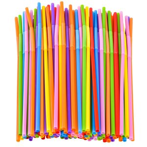 High quality OEM Manufacturer Reusable PP Plastic Bubble Tea Smoothie Milkshake Boba <b>Drinking</b> Disposable <b>Straws</b> dia 6/8/10mm - Product Image 3