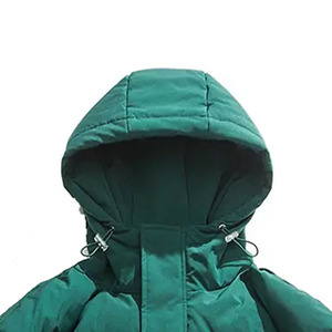 Hooded Puffer <b>Jacket</b> Premium Full Zip Quilted Coat Breathable <b>Warm</b> Outerwear Factory Wholesale Supplier Production - Product Image 3