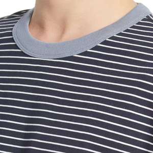 เสื้อผ้าผู้ชาย เสื้อเชิ้ต ผ้าฝ้าย แบบสั่งทำ แขนสั้น ลายทาง ดีไซน์ใหม่ แฟชั่นทันสมัย - Product Image 6