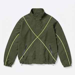 Survêtement coupe-vent en nylon pour homme, haute qualité, couleur unie, léger, respirant, grandes tailles, OEM - Product Image 2