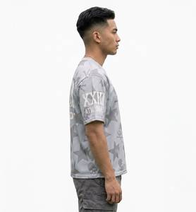 Camiseta Deportiva de Malla con Camuflaje para Hombre, Cuello Redondo, Corte Regular, Impresión Personalizada, Secado Rápido, Transpirable, Ecológica, Antiarrugas - Product Image 3