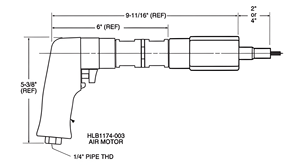 Alva Engineers Hi-<b>Shear</b> Pistol Grip Pneumatic Installation <b>Tooling</b> HLA1051 Heavy-Duty 6-Month Warranty - Product Image 3