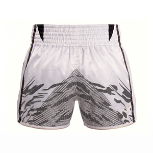 กางเกง MMA ยี่ห้อ Askar Wear รุ่น Ind สีขาว-เทา พิมพ์ลายแบบ Sublimation แห้งเร็ว สำหรับกีฬาต่อสู้แบบผสมผสาน  สำหรับผู้ใหญ่ ทรงปกติ - Product Image 3