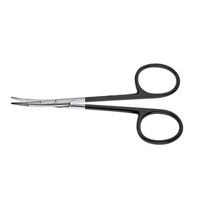 Tijeras Supercut Dentadas Estándar Alemanas Kaye de 11.5 cm, Curvas, de Acero Inoxidable, Instrumento Quirúrgico Manual, Certificación CE Clase I - Product Image 5