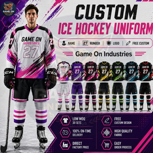 Customizable Professional Ice Hockey Uniforms Full Sublimation Team Apparel Sets with Personalized Names Numbers and Logos - Product Image 3