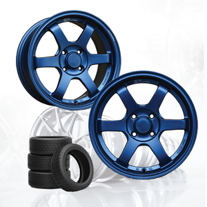 ล้อแม็กซ์รถยนต์อลูมิเนียมอัลลอย 3R สีน้ำเงินด้าน JDM VOLK ขนาด 15 นิ้ว 4 รู 100 04115-V27 - Product Image 2