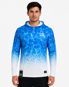 Sudadera con Capucha de Pesca de Manga Larga Unisex F2 WIN, Estampado Digital, UPF 50, Anti-UV, Patrón Animal, Transpirable, Secado Rápido, 100% Poliéster - Product Image 4