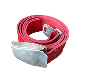 Ceintures en cuir hommes boucle en cuir mâchoire mobile à la main personnaliser couleur pleine fleur ceinture en cuir marron - Product Image 1