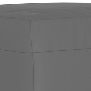 Sgabello in tessuto 23.6 "x 19.7" x 16.1 "in microfibra grigio scuro e categoria di prodotto - Product Image 5