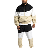 Nouvelle Collection : Ensemble Coupe-Vent Imprimé Personnalisé avec Logo, Style Streetwear à Capuche et Cordon de Serrage, Manches Longues, Panneaux Respirants – Vente en Gros