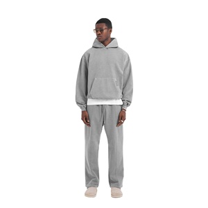 Oversized <b>Sleeveless</b> <b>Hoodie</b> Cotton Fleece Streetwear Sweatshirt Relaxed Hooded Vest With Kangaroo Pocket Ribbed Armholes And Hem - Product Image 1