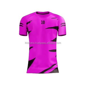 Ensemble d'uniformes de football pour hommes de qualité supérieure, 100% polyester, imprimé par sublimation, logo personnalisé, respirant, séchage rapide, été - Product Image 4