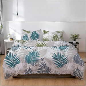 100% Cotton <b>Duvet</b> <b>Cover</b> Set Soft Hotel Quality Zipper Closure Corner Ties <b>Queen</b>/King Size 3 Pieces - Product Image 3