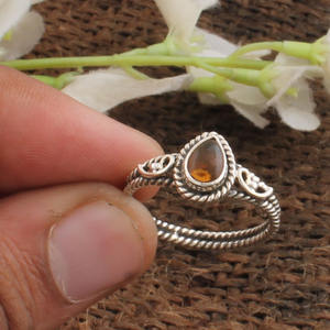 Natural Gomed <b>Ring</b> 925 Sterling <b>Silver</b> Hessonite Garnet <b>Ring</b> Gemstone <b>Men</b> Women Jewelry Wholesale - Product Image 3