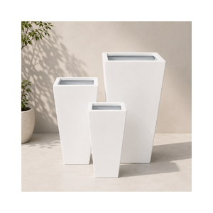 Elegant Fiberglass <b>Square</b> <b>Planter</b> Pot For Indoor Outdoor Plants Patio Balcony Landscaping Wholesale Exporter OEM - Product Image 1