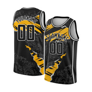 ชุดบาสเก็ตบอลผ้าตาข่ายระบายอากาศคุณภาพสูง ปักลายอย่างดี เสื้อยืดบาสเก็ตบอลแบบสั่งทำ ชุดบาสเก็ตบอลแบบซับลิเมชั่น Haus - Product Image 4