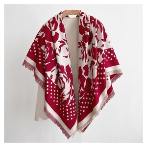 Pañuelo de Seda Cuadrado para Mujer, Estampado Floral, Elegante, Multifuncional, Accesorio de Moda para Todas las Temporadas - Product Image 1