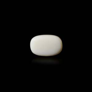 Natural White Opal Loose Gemstone 10.7 Carat Certified Raw 20mm - Product Image 1