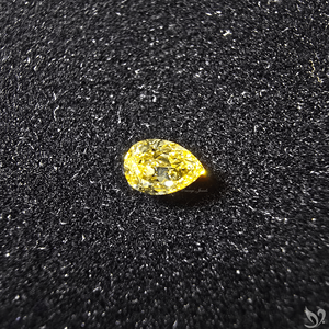 Diamant de laboratoire jaune taille poire 0,24 carat, pierre libre pour la fabrication de bagues, pendentifs et bijoux fins - Product Image 6