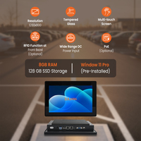 PC industriel à écran tactile multipoint Windows 11 de 10,1 pouces avec 8 Go de RAM rapide, processeur J6412, résistant à l'eau et à la poussière pour solution intelligente