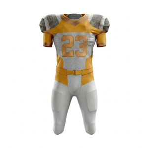 Uniforme de football américain de haute qualité OEM, 100 % polyester, couleur unie, pour hommes - Product Image 3