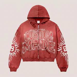 Proveedor de Ropa al por Mayor, Sudadera con Capucha de Moda Urbana Personalizada, MOQ Bajo para Empresas de Ropa - Product Image 1