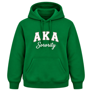 Sweat-shirt à capuche rose brodé de lettres grecques pour femme, en molleton doux de qualité supérieure, décontracté, avec poche kangourou, vente en gros - Product Image 1