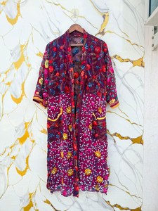 ชุดกิโมโนปักมือลายฟูลการี ชุดแต่งงานแบบดั้งเดิม ผ้าจอร์เจตต์ - Product Image 3