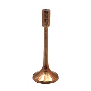 Bougeoir décoratif en aluminium plaqué cuivre de créateur de luxe fait main personnalisé en vrac - Product Image 1