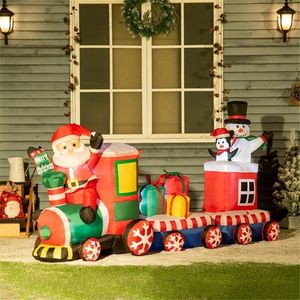 Pupazzo di Neve Gonfiabile Natalizio per Decorazioni Esterne Festive per Casa o Giardino - Product Image 5