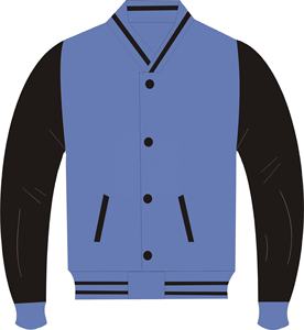 Veste de baseball Varsity pour homme, 100% polyester, bouton unique, veste bomber légère en satin - Product Image 1