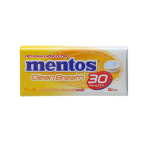 เวียดนามสำหรับ Mentos Sugar Free Lemon Mint Chewy Candy 35 กรัม ขายส่งแบบกล่อง - Product Image 1