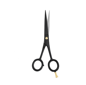 Ciseaux de barbier en acier inoxydable de haute qualité, manche en céramique, lame droite affûtée pour effiler et couper, personnalisables - Product Image 1