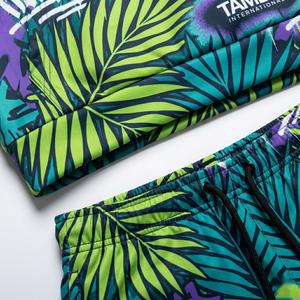 Ensemble veste et short en nylon imperméable personnalisé – Coupe-vent léger |   Ensemble de survêtement d'été avec sweat à capuche et short - Product Image 6