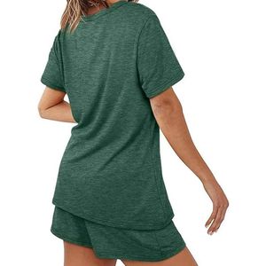 Ensemble de sport pour femme respirant : T-shirt et short de compression 2 pièces pour la gym et le fitness - Product Image 2