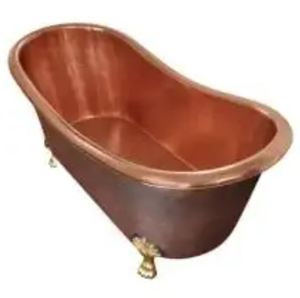อ่างอาบน้ำแบบคลาสสิกทรงวงรีขาตั้งทองแดงสำหรับห้องน้ำ - Product Image 3