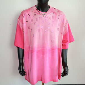 Camiseta de Verano 2026 al por Mayor, de Diseñador, con Logotipo, Moderna, de Manga Corta, 100% Algodón, de Alta Calidad, Transpirable, Holgada, con Hombros Caídos, para Hombre - Product Image 1