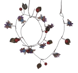 Guirnalda Colgante Hecha a Mano para Exteriores, Moderna, de Metal, Multicolor, con Flores, Tamaño Personalizado, Ecológica, para Fiestas - Product Image 4