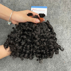 Extensiones de Cabello Humano Natural Rizado Pixie, 100% Cabello Humano Virgen, Proveedor Confiable - Product Image 2
