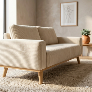 Juego de Sofás Minimalistas de Lujo de 2 Plazas, Diseño KD, Ahorro de Espacio, Tapizado en Espuma, para Sala de Estar - Product Image 2